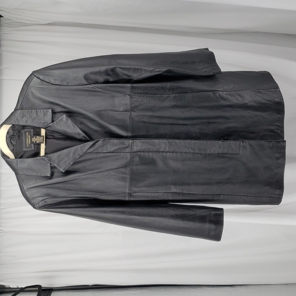 Croft & Barrow Lambskin Leather Fully Lined Hidden Buttons Side Seam Pocket XL - Picture 3 of 11